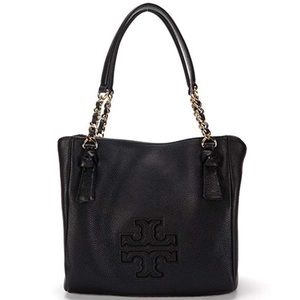 NWT Tory Burch Harper Small Satchel Black